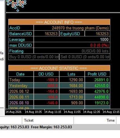 MT5 account statistic